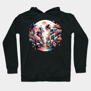 Urban Oasis - Geometric Jungle Hoodie